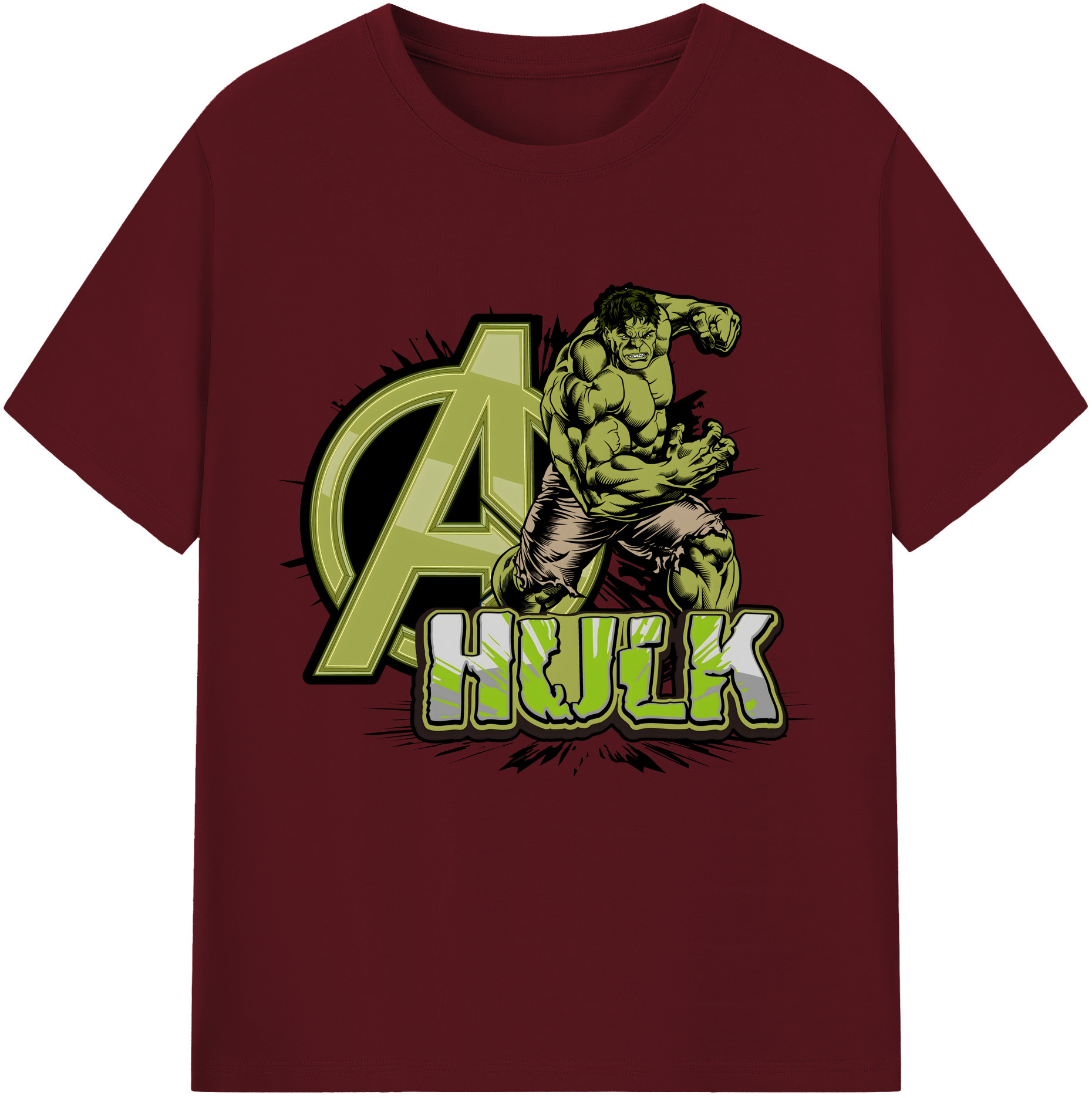 （画像用） アベンジャーズ The Avengers 綿100％半袖Tシャツ（フロントプリント）